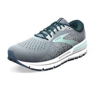 BROOKS WOMEN'S ADDICTION GTS 15 SUPPORTIVE RUNNING SHOE - GREY/NAVY/AQUA -